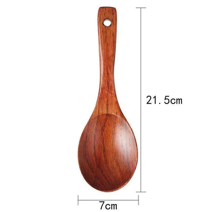 Sustainable Sumac-Finished Artisan Wooden Utensil Set for Eco-Friendly Cooking