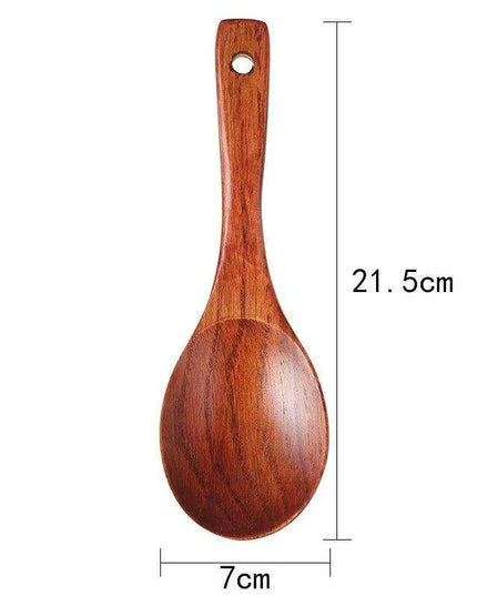 Sustainable Sumac-Finished Artisan Wooden Utensil Set for Eco-Friendly Cooking