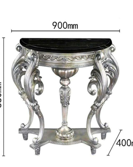 Vintage European Elegance Console Table with Intricate Carvings - Timeless Style & Practical Design