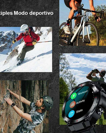 Men's 2024 Outdoor GPS Fitness Smartwatch with Heart Rate Monitor and Waterproof Features