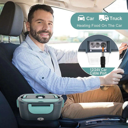 Electric Portable Meal Heater with Quick Warm-Up and Spill-Resistant Features