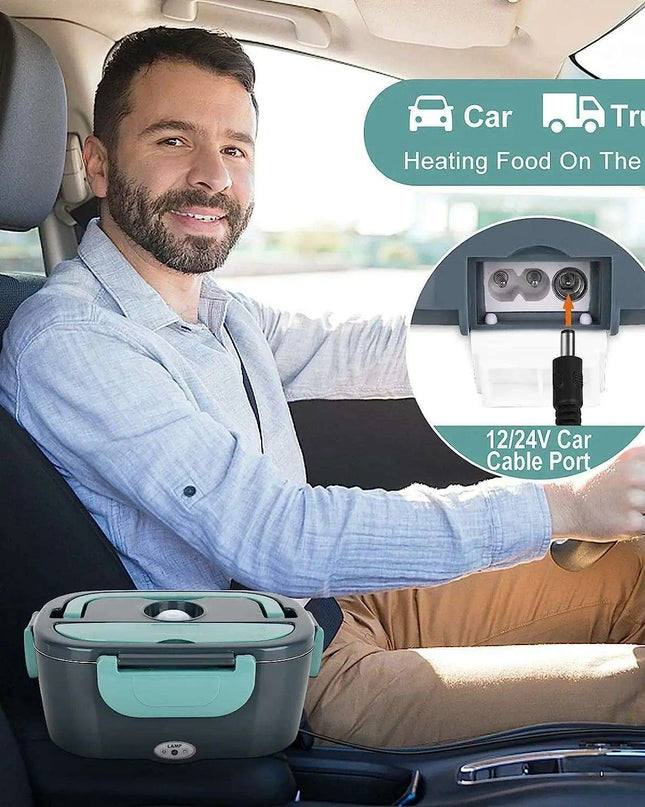 Electric Portable Meal Heater with Quick Warm-Up and Spill-Resistant Features