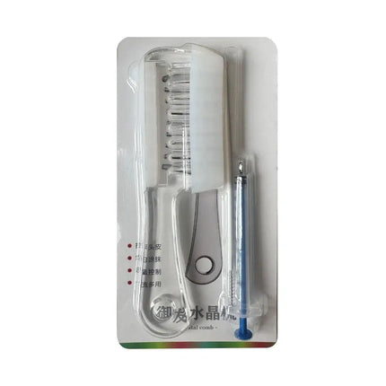 Transparent Scalp Oil Applicator Comb with Liquid Reservoir