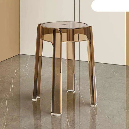 Sleek Transparent Folding Stool for Contemporary Interiors