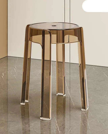 Sleek Transparent Folding Stool for Contemporary Interiors