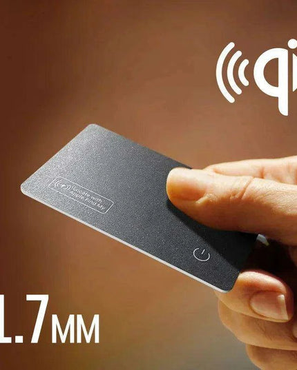 Slimline Wireless GPS Tracker Card with Wireless Charging for Apple Devices - AirTag Replacement Solution