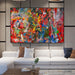 Contemporary Vibrant Canvas Wall Art Print for Modern Home Decor