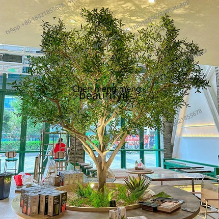 1822003 Simulation Olive Tree Large on-the-Ground Green Plant Landscape Bionic Fake Trees Decorative Showcase Landscape 1822003-simulation-olive-tree-large-on-the-ground-green-plant-landscape-bionic-fake-trees-decorative-showcase-landscape