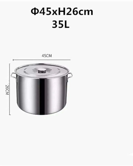 Versatile Stainless Steel Cooking Pot Set with Handle for Easy Transport