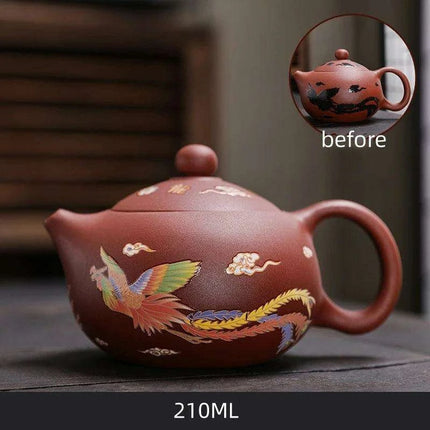 Artisan Authentic Teapot with Magical Color-Changing Infuser - Elevate Your Tea Ritual