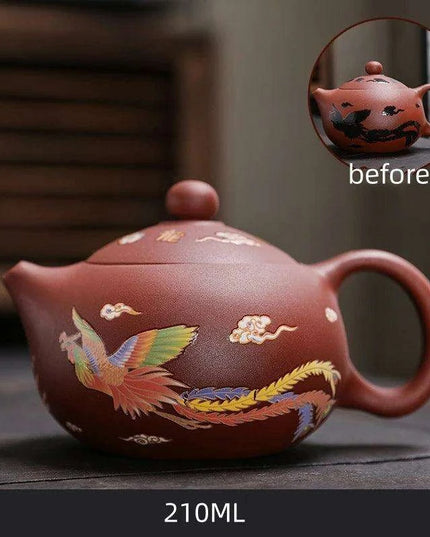 Artisan Authentic Teapot with Magical Color-Changing Infuser - Elevate Your Tea Ritual