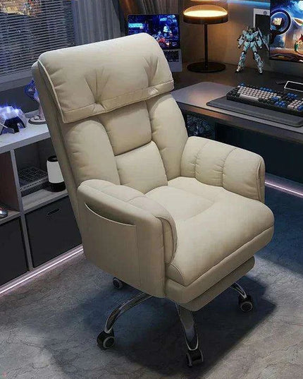 Sleek Nordic Leather Ergonomic Recliner - The Perfect Blend of Comfort for Gaming and Leisure