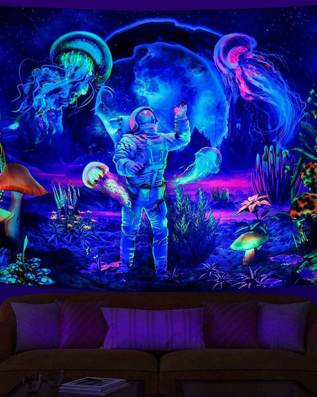 Galactic Dreams Astronaut Wall Tapestry for Unique Home Aesthetics
