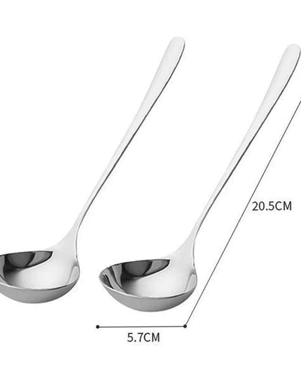 Long Handled Stainless Steel Spoon for Hot Pot, Ice Cream, and More
