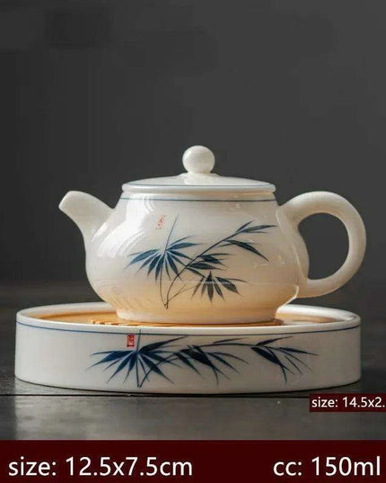 Artisan Xishi Tea Experience: Exquisite Hand-Painted Teapot Set with Premium Filter