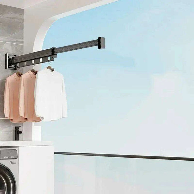 Collapsible Garment Hanging Rack for Compact Storage in Indoor & Outdoor Areas