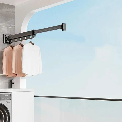 Retractable Folding Clothes Hanger for Indoor & Outdoor Use