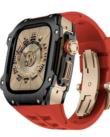 Premium 49mm Stainless Steel Apple Watch Case and Band - Redefine Your Elegance