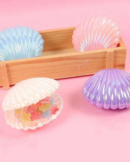 Chic 5-Piece Metallic Shell Candy Box Collection for Elegant Gift Giving and Event Decor