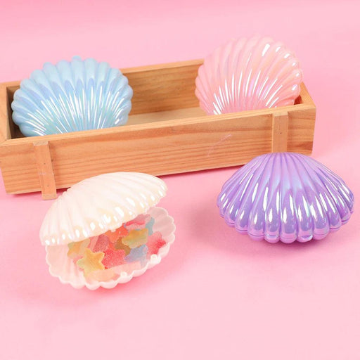 Chic 5-Piece Metallic Shell Candy Box Collection for Elegant Gift Giving and Event Decor