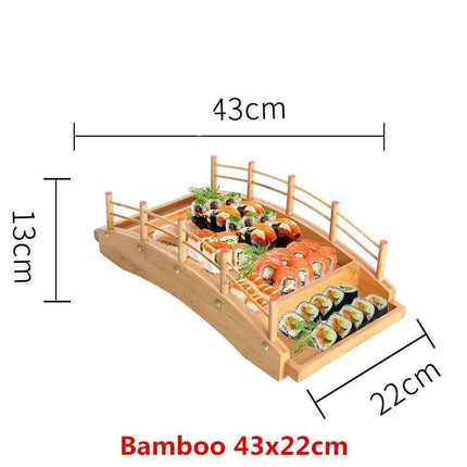 Elegant Dragon Boat Sushi Platter for Sashimi Lovers