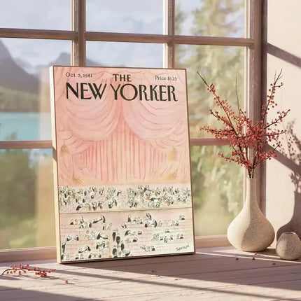 New Yorker Magazine Waterproof Canvas Poster - Vintage Editorial Wall Art