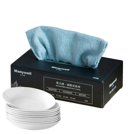 20-Pack Premium Japanese Microfiber Cloths - Superior Cleaning Performance