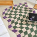 Regal Ruby Luxe Checkerboard Area Rug