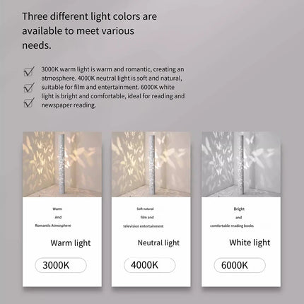 Butterfly Projection Floor Lamp - Dimmable LED