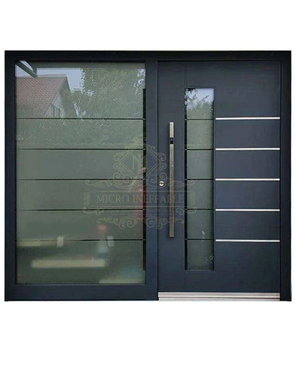 Luxurious Stainless Steel Pivot Entry Door for High-End Homes
