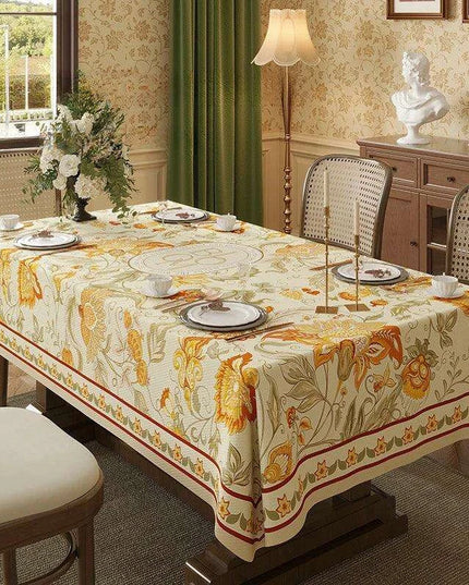 Elegant Waterproof Tablecloth Inspired by American Countryside Charm