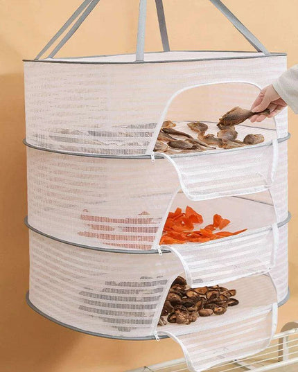 Collapsible Mesh Drying Net for Garments, Produce, and Beyond