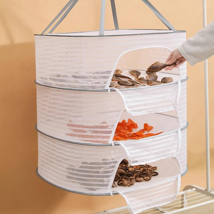 Foldable Mesh Drying Rack for Clothes, Fruits, and Vegetables