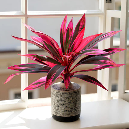 Potted Artificial Tropical Plant, UV-Resistant, 12 or 18 Leaves