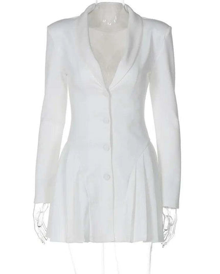 Deep V Mini Dress with Ruffled Sleeves - Timeless Summer Style