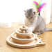 Interactive Cat Tower with Rotating Discs and Enrichment Balls for Endless Feline Fun