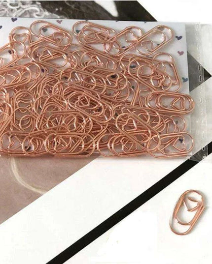 Vibrant Metal Paper Clips - 50-Pack - Essential for Efficient School and Office Organization