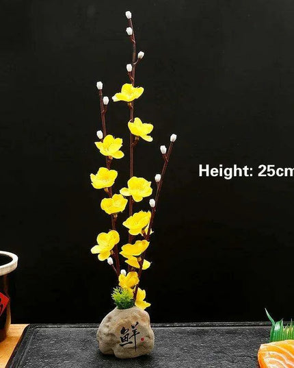 Elegant Floral-Inspired Sushi Serving Set for Luxurious Dining