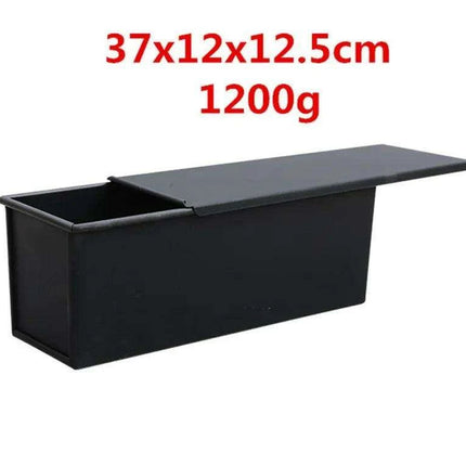 Deluxe Square Toast Bread and Cake Baking Kit with Non-stick Aluminum Mold and Lid - Customizable Bakery Essentials