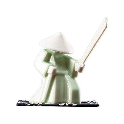 Elegant Samurai Porcelain Incense Holder - Unique Artistic Censer for Home Serenity