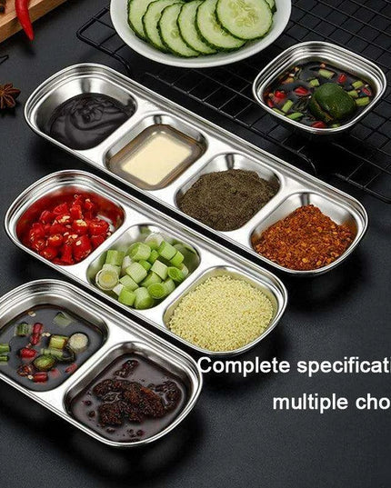 Elegant Stainless Steel Condiment Serving Set for Entertaining and BBQ Gatherings