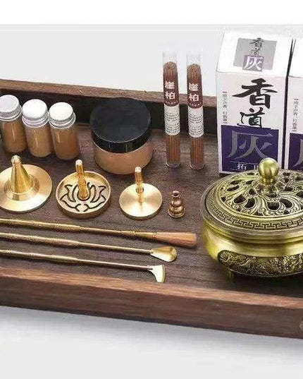 Brass Incense Creation Kit - Versatile Incense Burner Accessories for Yoga, Meditation, and Home Fragrance
