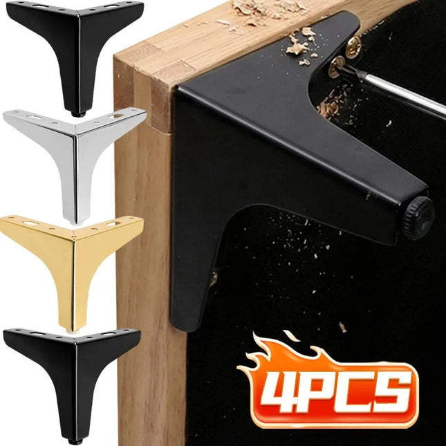 Metal Furniture Legs Replacement Feet Gold Black Silver Steel Foot Pads for Sofa Table Cabinet TV Stand DIY Hardware Support Leg metal-furniture-legs-replacement-feet-gold-black-silver-steel-foot-pads-for-sofa-table-cabinet-tv-stand-diy-hardware-support-leg