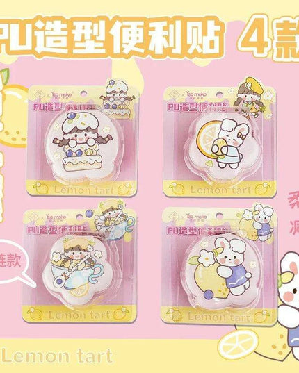 Whimsical Kawaii Mini Notebook and Sticky Notes Set for Creative Note-Taking