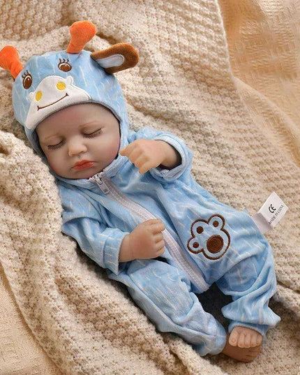 16-Inch Lifelike Reborn Baby Girl Doll - Realistic Full Vinyl Body with Outfit, Ideal for Gifts and Collectors