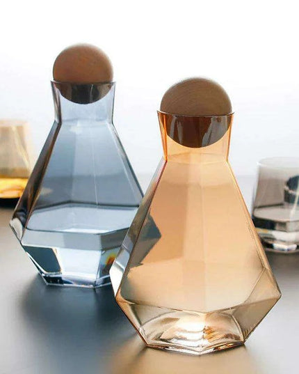 Elegant Diamond-Embossed Glass Kettle for All Beverage Types, 1.2L Capacity