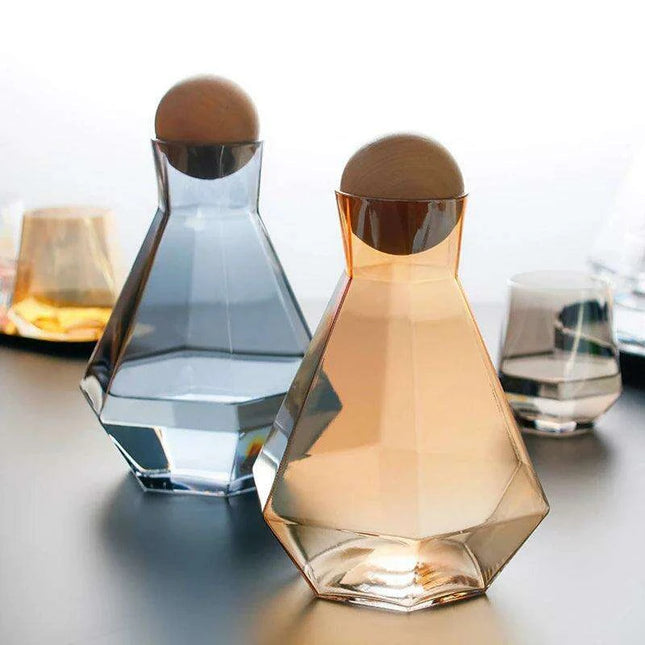 Elegant Diamond-Embossed Glass Kettle for All Beverage Types, 1.2L Capacity