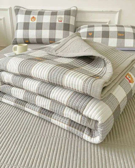 Chic Cotton Bedspreads for Double and Queen Size Beds - Cozy Princess-Inspired Covers for a Stylish Bedroom Retreat
