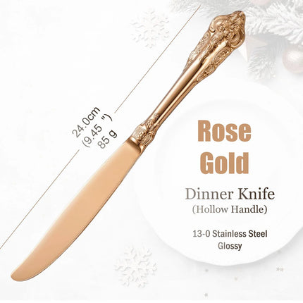 Gold-Finish 18/10 Stainless Steel Flatware — Individual Pieces | Très Elite