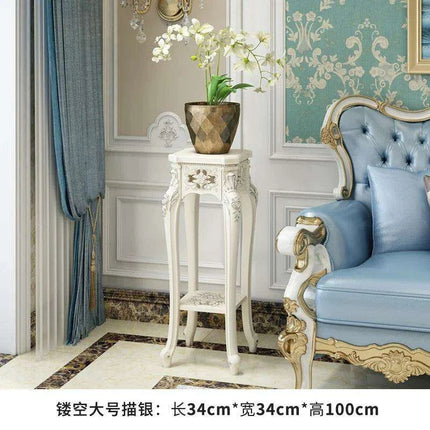 Luxurious European Gold Multi-Tier Plant Display Stand